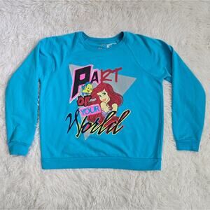 Disney Retro Y2K Style Ariel Part Of Your World Sweatshirt Large